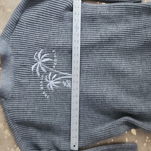 Gray Ribbed Cardigan - Picture 6 of 6